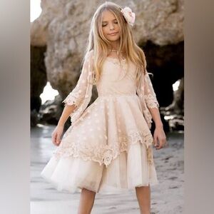 Gracyn Petticoat Dress in Oat